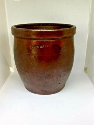 Fine Antique John Bell Waynesboro Pa,  Redware Jar