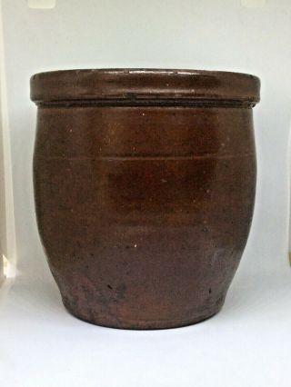 Fine Antique John Bell Waynesboro Pa,  Redware Jar 2