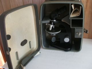 Vintage Ernst Leitz Wetzlar Germany Microscope 672606 W/case