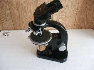 Vintage Ernst Leitz Wetzlar Germany Microscope 672606 W/Case 3
