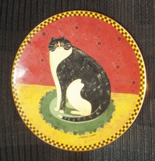 Vintage Lenox Porcelain Plate Happy Cat Design By Warren Kimble Nr