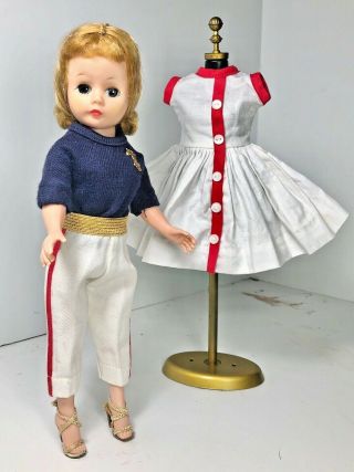 Vintage Madame Alexander Cissette Doll Htf Nautical Outfit,  Shoes & Dress Minty