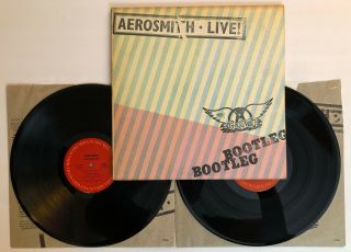 Aerosmith - Live Bootleg - 1978 Us 1st Press Double Lp (nm -) Ultrasonic