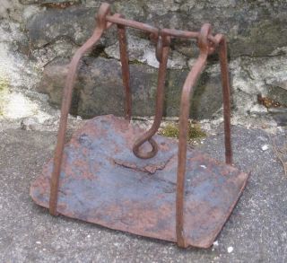 Rare 17th 18th C Colonial American Hearth Pipe Kiln Wrought Iron Early
