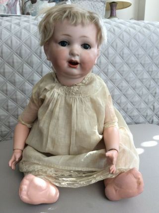 23 " Antique German Armand Marseille 390n Bisque Head Doll