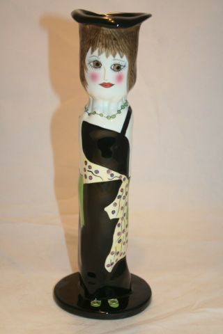 Susan Paley Bella Casa Ganz Figural Lady Vase Susie 11 " Euc