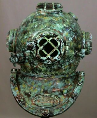 Brass Antique US Navy Divers Diving Helmet Vintage Rare Morse Scuba Helmet Gift 2