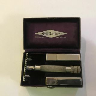 Vintage Razor - - Gillette Single Ring Razor Set {1916} 460 - B Complete