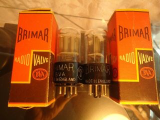Brimar 6sl7gt Old Stock Boxed British Vintage Valves Tubes