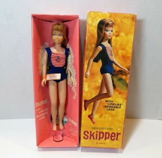 Vintage Barbie 1965 Titian Skipper W/ Bendable Legs Bend Leg No 1030