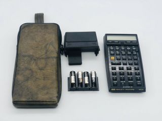 Vintage Hewlett - Packard Hp Model Hp - 41cx Calculator,  With Case & Card Reader