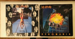 Def Leppard Pyromania Vinyl Lp 1983 First Press And High N Dry 1981 Vinyl Record