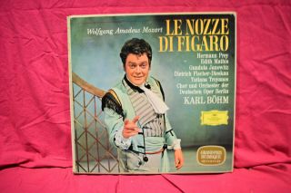 Mozart Le Nozze Di Figaro Karl Bohm 1968 4 Lp Box Dgg 2711 007 German