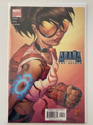 Arana The Heart Of The Spider 1 Variant Quesada Spider - Girl Nm,  9.  6