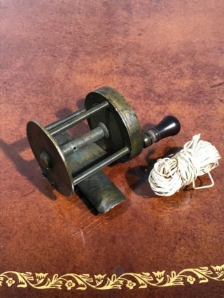 Vintage Extremely Rare Pre 1846 J Conroy Maker Brass Bait Casting Fishing Reel