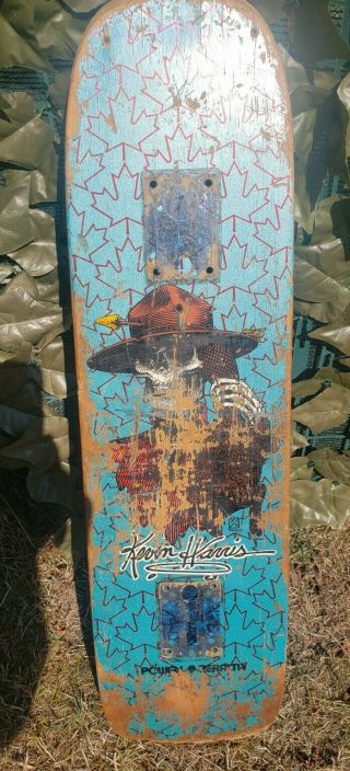 Vintage Kevin Harris Powell Peralta Skateboard Freestyle Deck