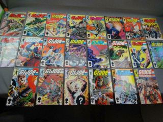 Marvel Comics Gi Joe 14,  16,  25 - 30,  32 - 44 Plus Yearbook 22 Issues Vg/fn Con