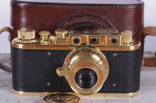 Vintage Camera Leica Berlin Olympiad 1936 Leitz Elmar Lens F = 5,  1:3.  5
