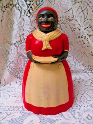 Vintage Black Americana F&f Cookie Jar - Sweet Lady - Made In The Usa - Htf