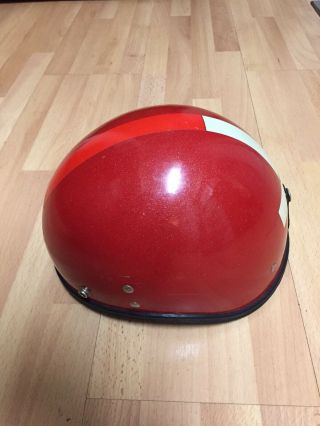 Vintage Buco Half Helmet With Chin Strap Motorcycle Scooter Bike