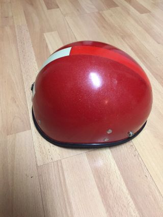 Vintage Buco Half Helmet With Chin Strap Motorcycle Scooter Bike 2