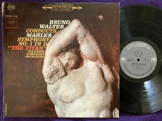 Mahler Symphony No.  1 The Titan Bruno Walter / 1c Columbia 2 - Eye Ms 6394 Ex Tas
