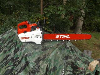 Vintage Stihl 08s Chainsaw With Bar & Chain Running Saw