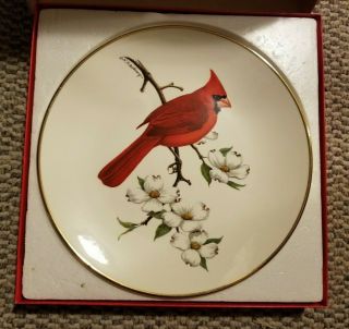 Vintage Avon 1974 Cardinal North American Songbird Plate