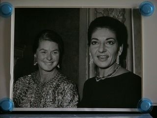 Vintage Photo - 2 Pic: Maria Callas - Ingrid Bergman - Ron Galella Photos