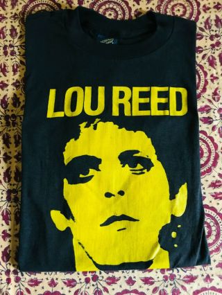 Vintage 1980s Lou Reed Rock & Roll Animal T Shirt Black Xl Unworn Near