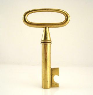 Old 1938 Carl Aubock Medium Corkscrew Key Patina Brass Hagenauer Era 10/18