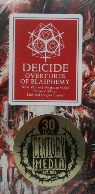 Deicide Overtures of Blasphemy PICTURE DISC LP 500 MADE (43) 2
