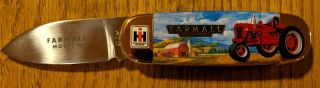 Franklin Farmall Model H Tractor Collector Knife With Case