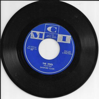 Sanford Clark " The Fool " / " Lonesome For A Letter " 1957 Mci 45 - 1003 Rockabilly