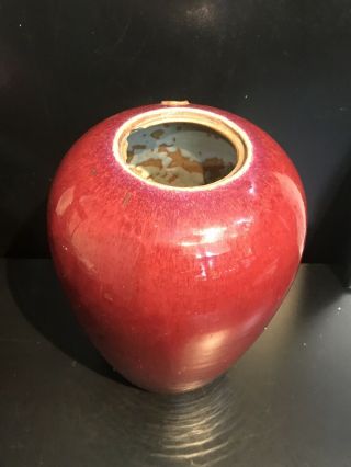 Antique Chinese Flambe 18th 19th Century Jar Incredible Glaze Rare 2