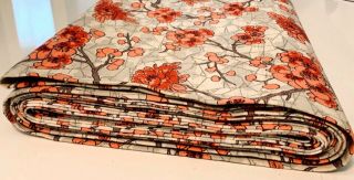 Vintage Mid - Century Modern Barkcloth Fabric Town & Country For Jojo