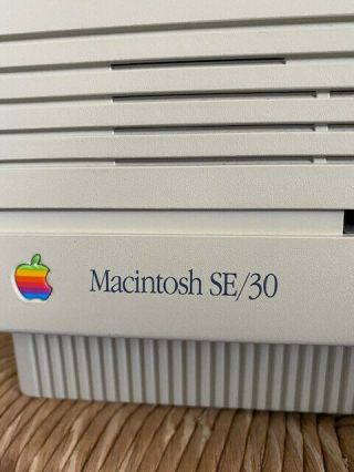 Vintage SE/30 Apple Macintosh Desktop Computer_all parts w/case 2
