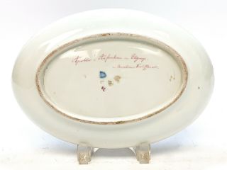 Royal Vienna Hand Painted Porcelain Oval Tray or Bowl,  Apollo,  circa 1900 3