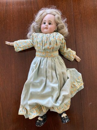 Antique German S&h Simon Halbig Doll Bisque Doll 18” “950” Porcelain Head Torso