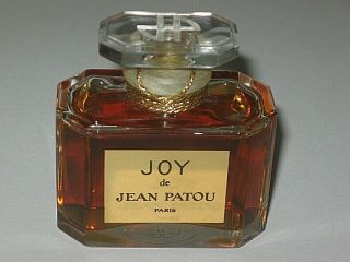 Vintage Jean Patou Joy Baccarat Perfume Bottle 1 Oz - 3/4,  Full - 2 1/4 "
