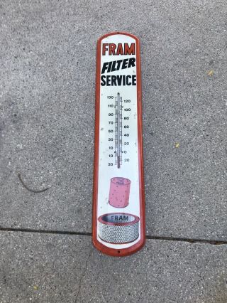 Vintage Fram Filter Service Thermometer 2