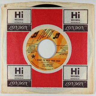 Northern Soul 45 - Al Green - I Want To Hold Your Hand - Hi - Mp3