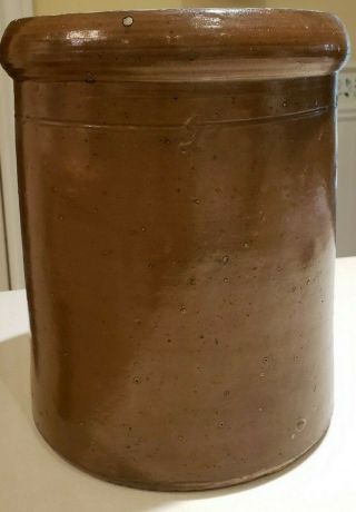 2 Gallon Meyer Pottery Crock From Atascosa,  Texas,  Very Rare