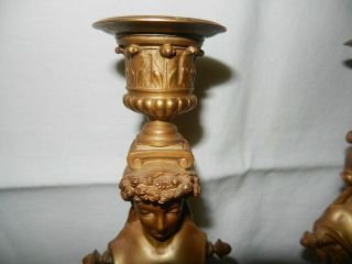 French Empire style Gilt Bronze Candelabra 3