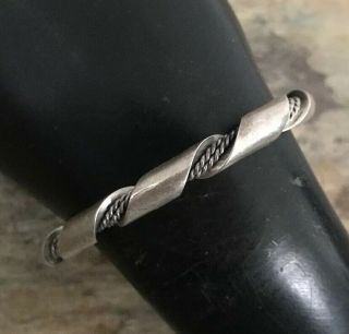 Vintage Old Pawn Native American Sterling Silver Cuff Bracelet.