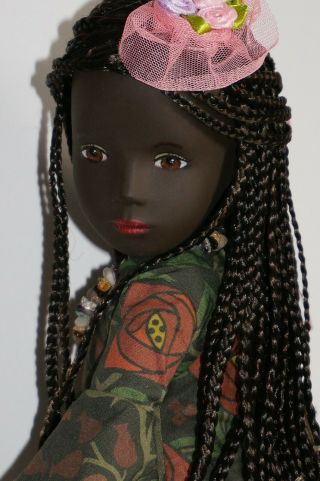 Sasha Cora " Desert Rose " Vintage Doll Reroot Repaint Ooak By Rhiella