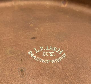Vintage L.  F.  D.  &h Co Duparquet Huot Copper 10” Sauce Pan With Lid York