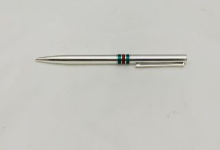 Vintage Gucci Sterling Silver Enameled Pen Italy Circa 1970