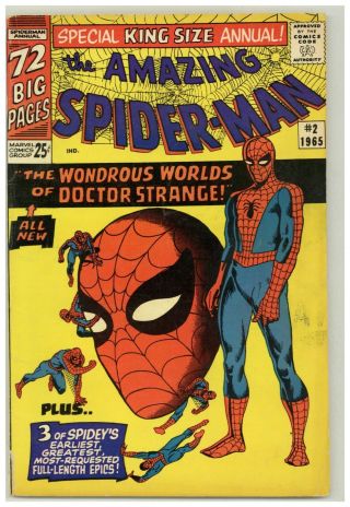 Spider - Man Annual 2 (solid) Ditko Dr.  Strange 1965 Marvel (j 941)