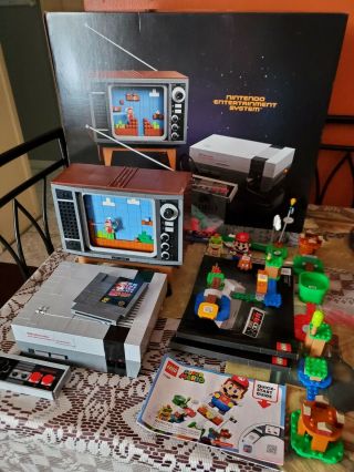 Lego Mario Nintendo Entertainment System (71374) With Mario And Box